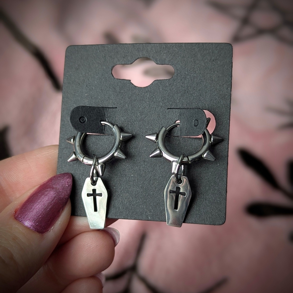 Stainless steel Silver Earrings